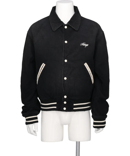KAMIYA(カミヤ) 2026AW "GREATNESS ACT-COOL"EMBROIDEREDSUN-FADED VARSITY JACKET G17BL041