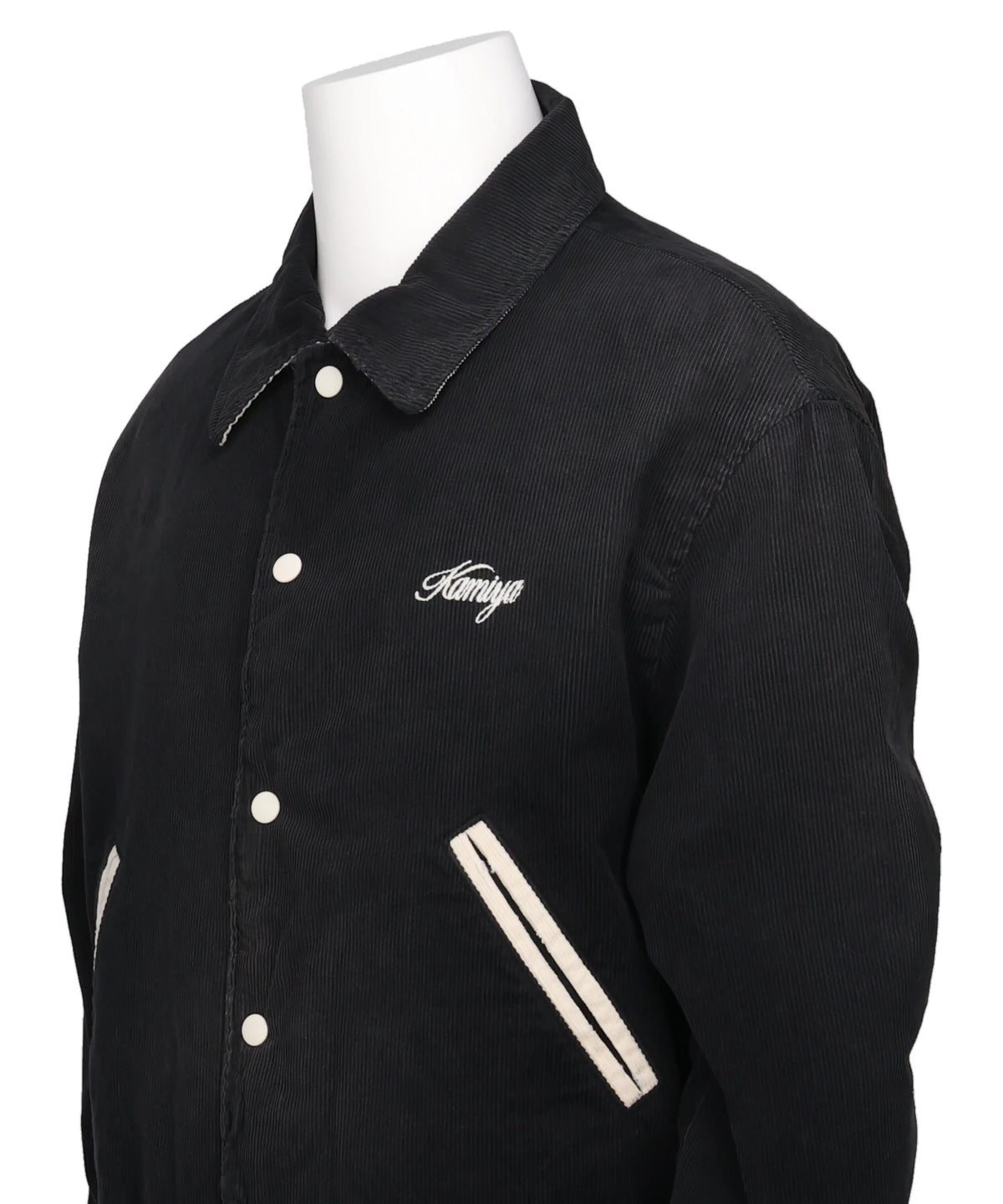 "GREATNESS ACT-COOL"EMBROIDEREDSUN-FADED VARSITY JACKET