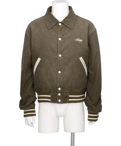 KAMIYA(カミヤ) 2026AW "GREATNESS ACT-COOL"EMBROIDEREDSUN-FADED VARSITY JACKET G17BL041