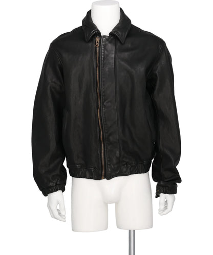 KIMINORI MORISHITA GARMENT DYED COW LEATHER BLOUSON