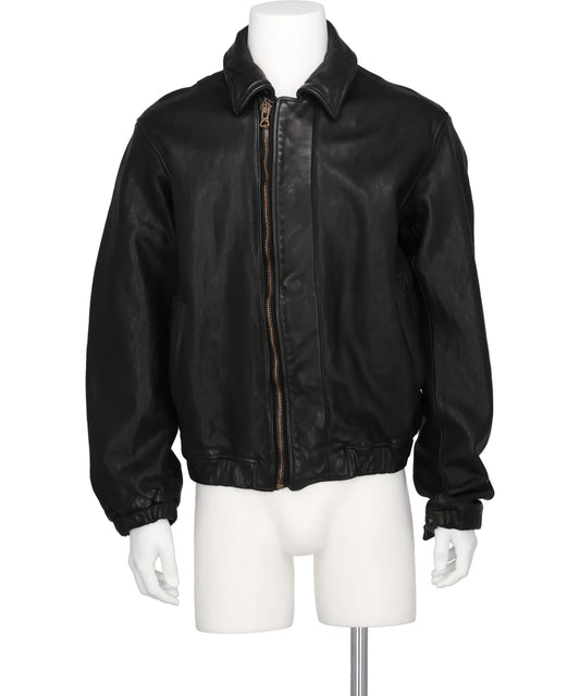 KIMINORI MORISHITA GARMENT DYED COW LEATHER BLOUSON