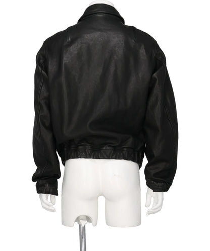 GARMENT DYED COW LEATHER BLOUSON