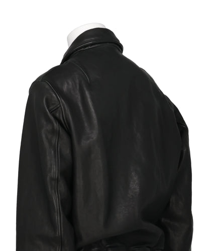GARMENT DYED COW LEATHER BLOUSON