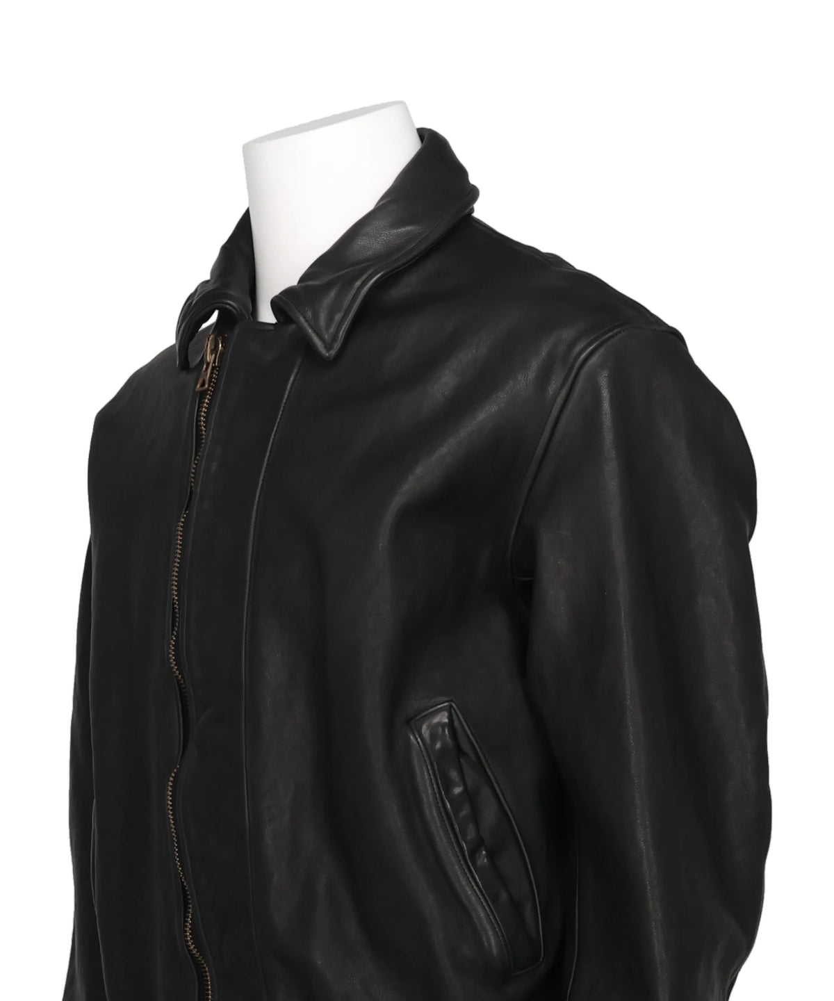 GARMENT DYED COW LEATHER BLOUSON
