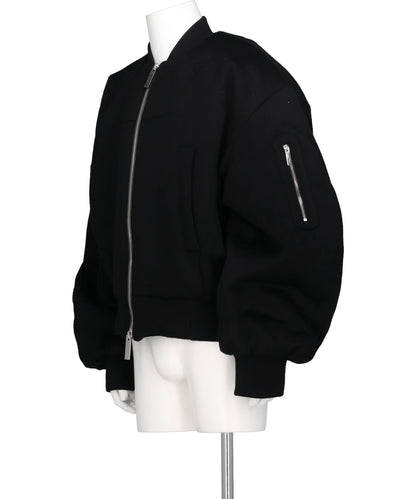 UNISEX JEV BOMBER IN AUSTERE WOOL