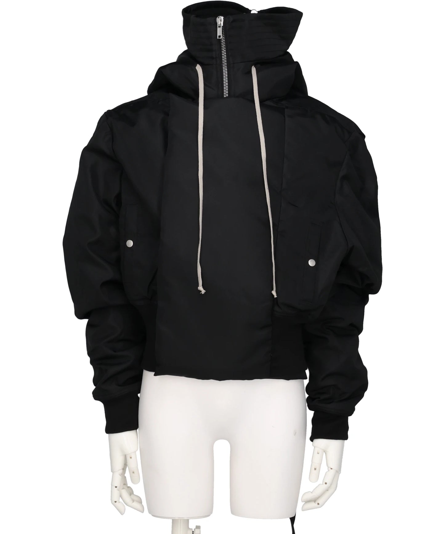 DRKSHDW(ダークシャドウ)CROPPED ALICE PARKA - BLACK