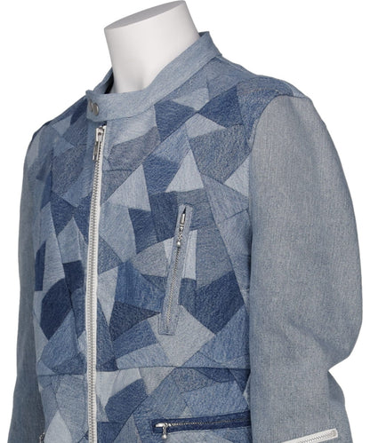 DENIM PATCHWORK RIDERS JACKET 1