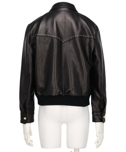 STUDDED WESTERN HARRINGTON JACKET