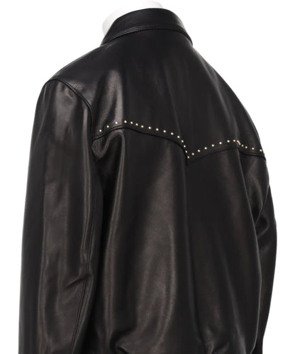 STUDDED WESTERN HARRINGTON JACKET