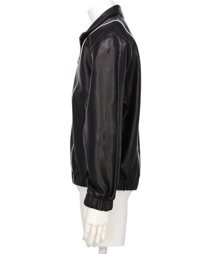 LEATHER TRACK JACKET