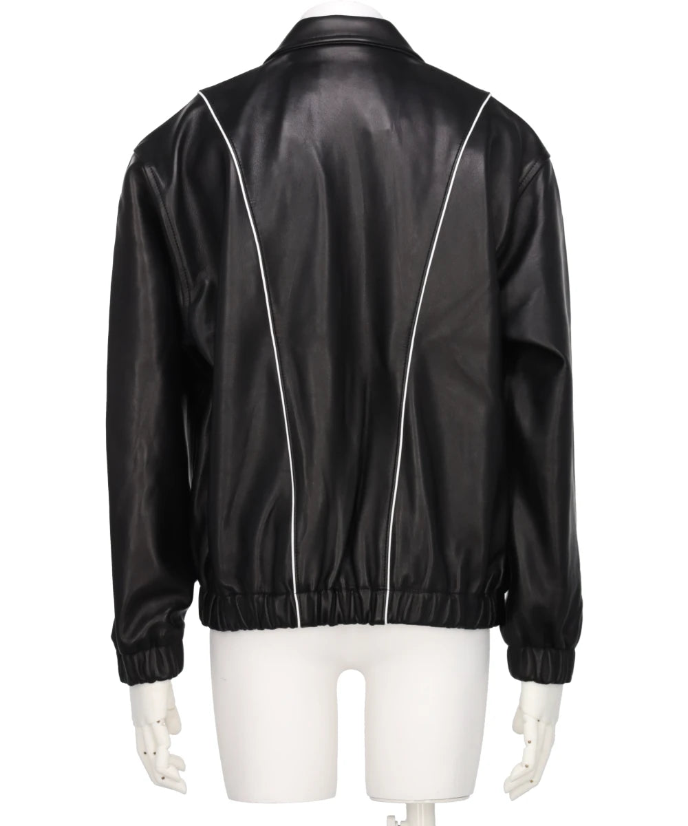 ジャケット・アウター ernest w. baker 23ss jacket Ernest W. Baker Black Buckle Leather Jacket Ernest W. Baker
