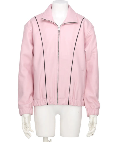 LEATHER TRACK JACKET