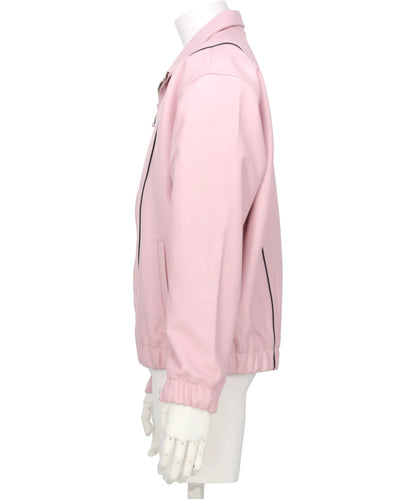 LEATHER TRACK JACKET