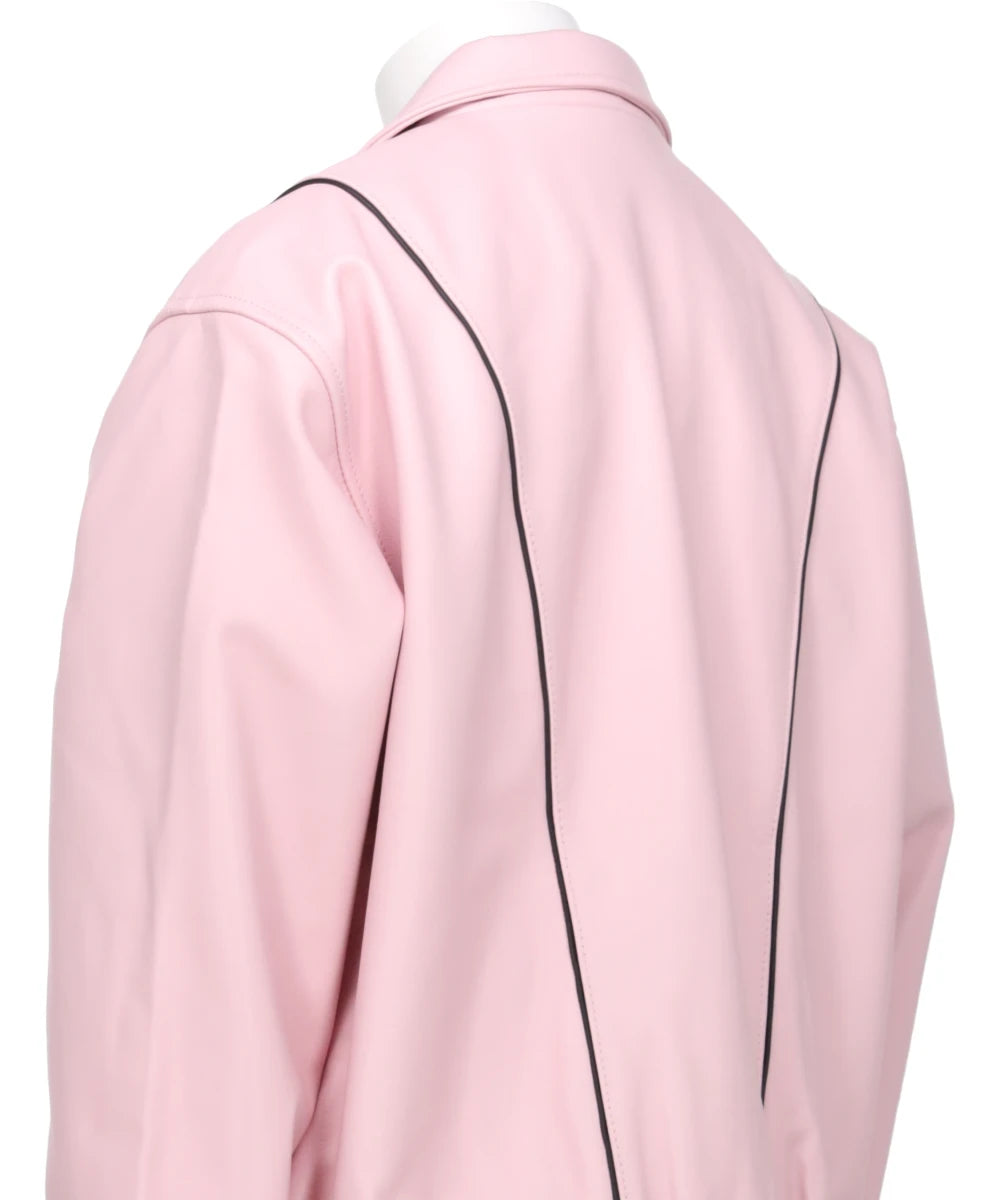 LEATHER TRACK JACKET