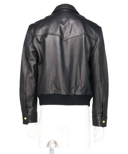 STUDDED WESTERN HARRINGTON JACKET