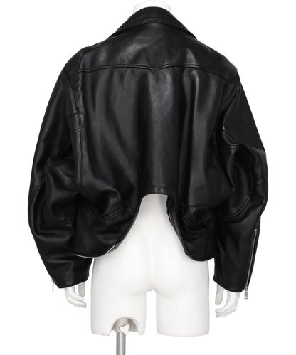 DOUBLE-END VINTAGE LEATHER RACINGJACKET