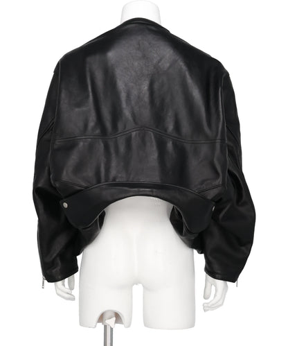 DOUBLE-END VINTAGE LEATHER RACINGJACKET
