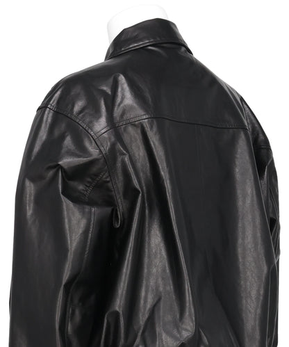 LAMB LEATHER COACH JACKET