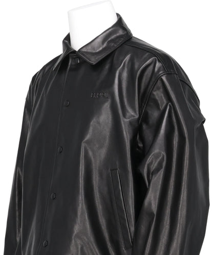 LAMB LEATHER COACH JACKET