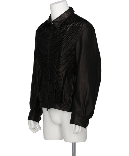 LEATHER BLOUSON