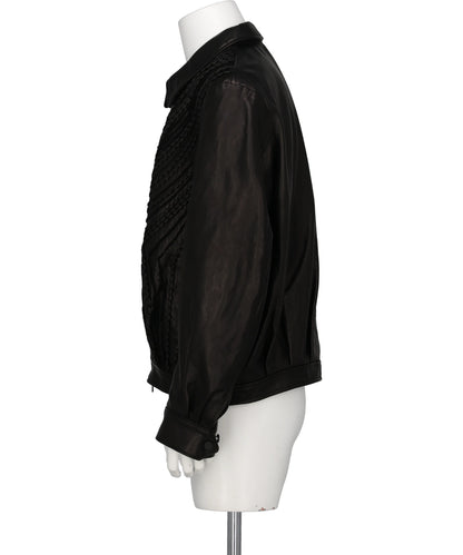 LEATHER BLOUSON