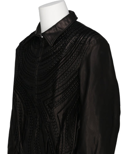 LEATHER BLOUSON
