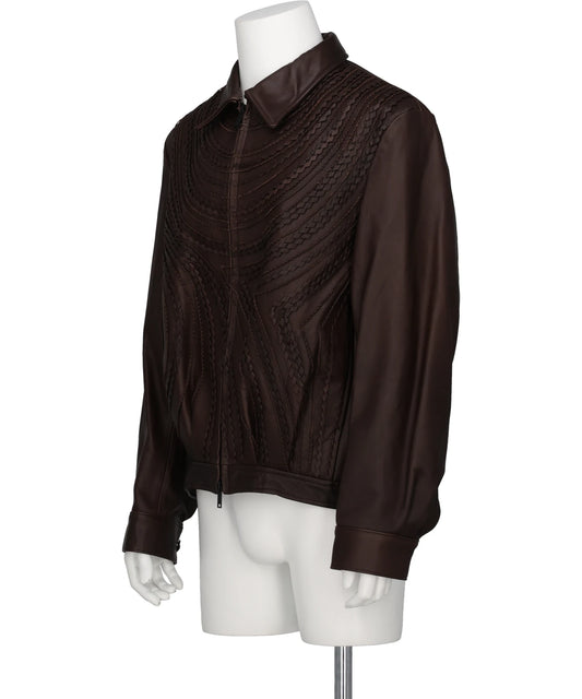 LEATHER BLOUSON