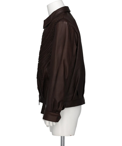 LEATHER BLOUSON