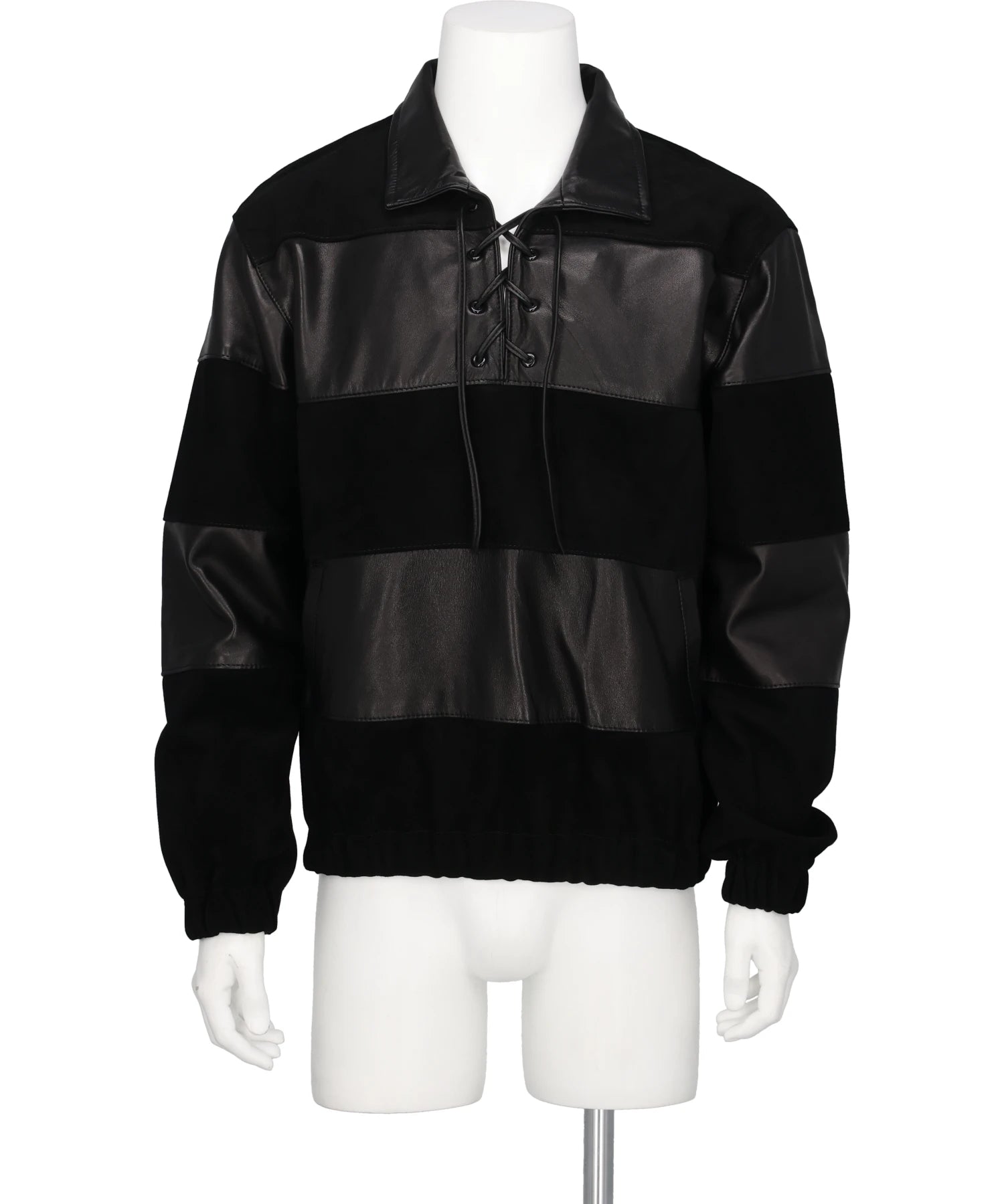 ERNEST W.BAKER LEATHER&SUEDE SAILOR JACKET