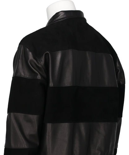 LEATHER&SUEDE SAILOR JACKET