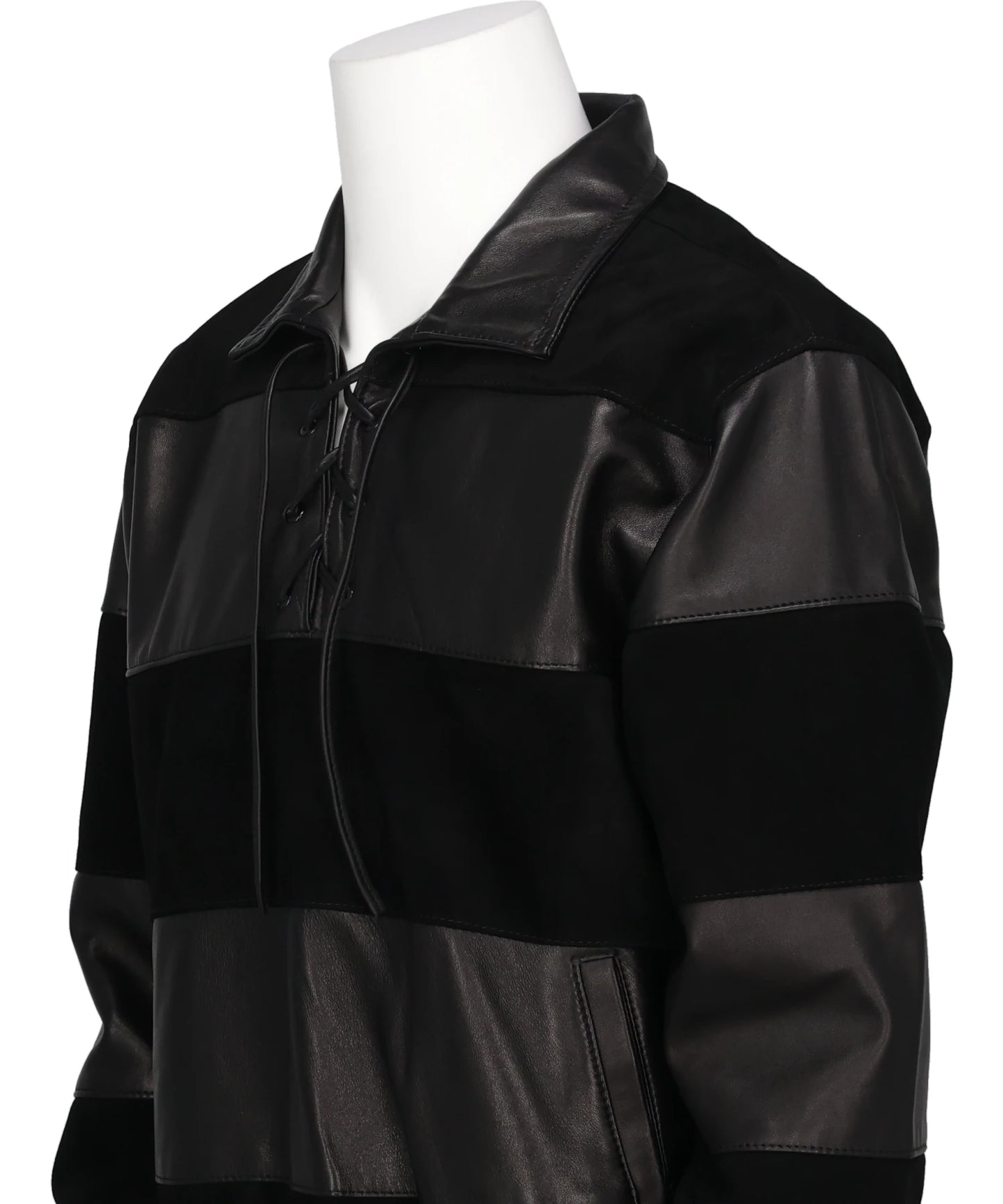 LEATHER&SUEDE SAILOR JACKET
