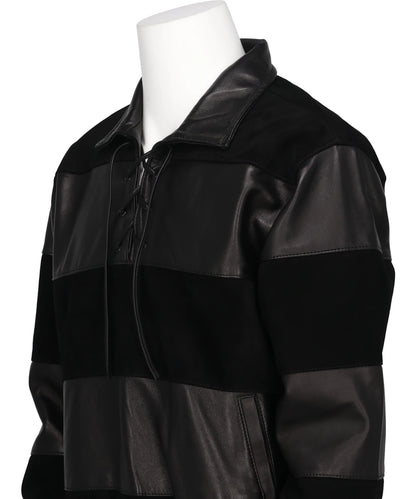 LEATHER&SUEDE SAILOR JACKET