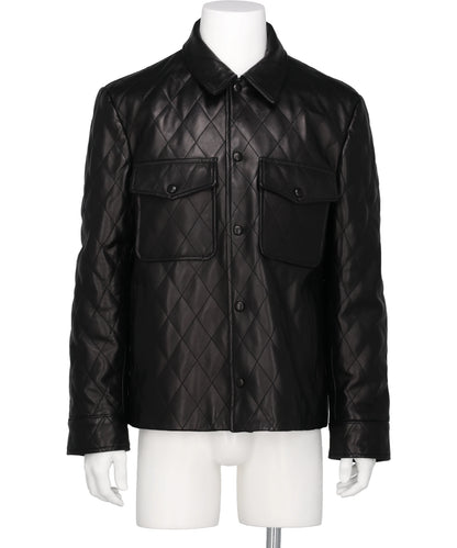 ERNEST W.BAKER(アーネスト・W・ベイカー) 2026AW QUILTED LEATHER OVERSHIRT JA49QL-LE411
