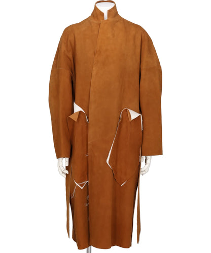 CLASSIC LEATHER GOWN COAT