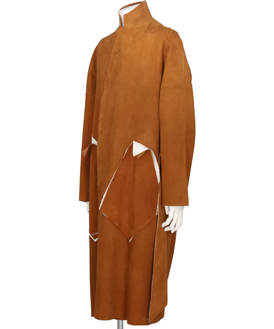 CLASSIC LEATHER GOWN COAT