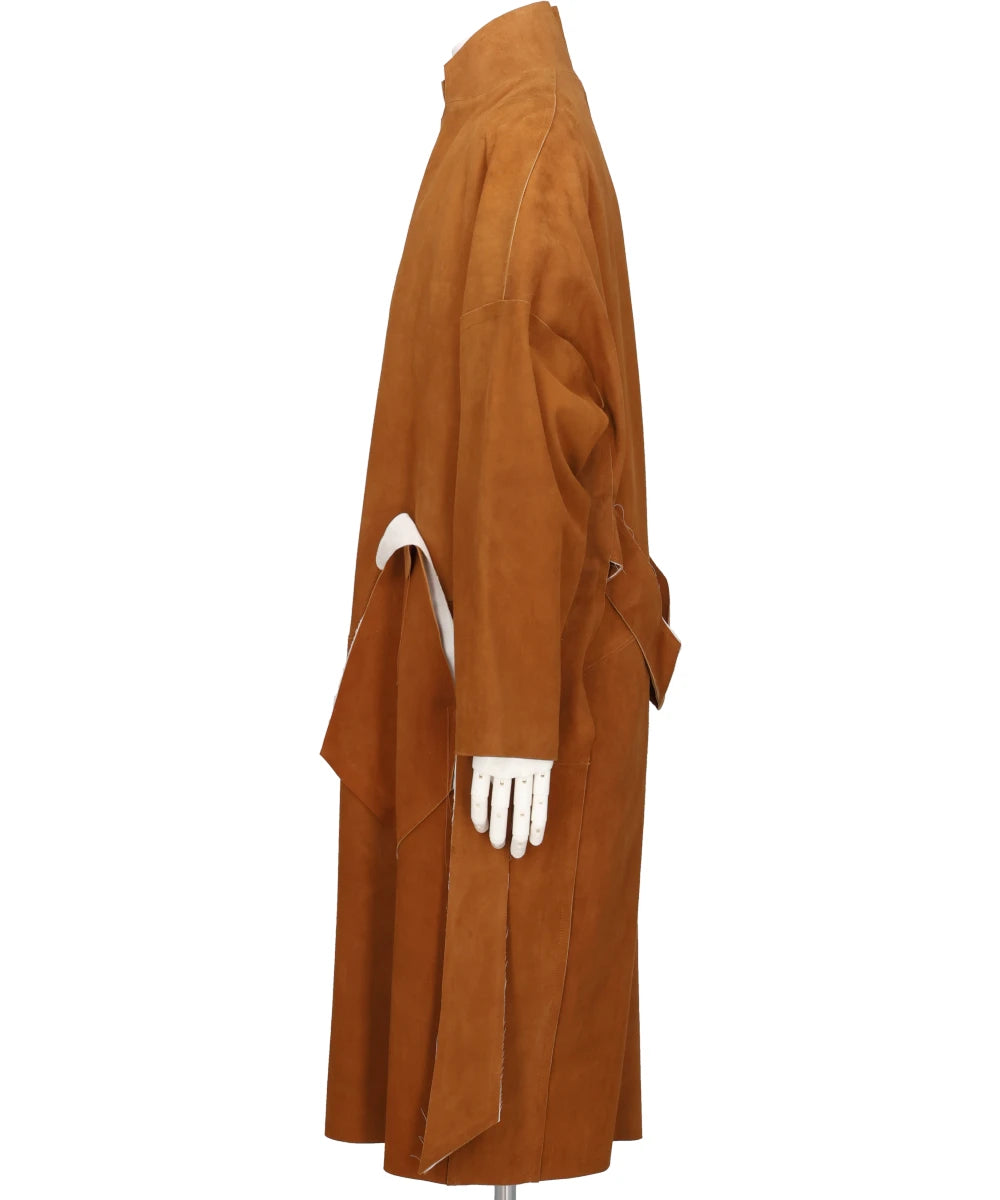 CLASSIC LEATHER GOWN COAT