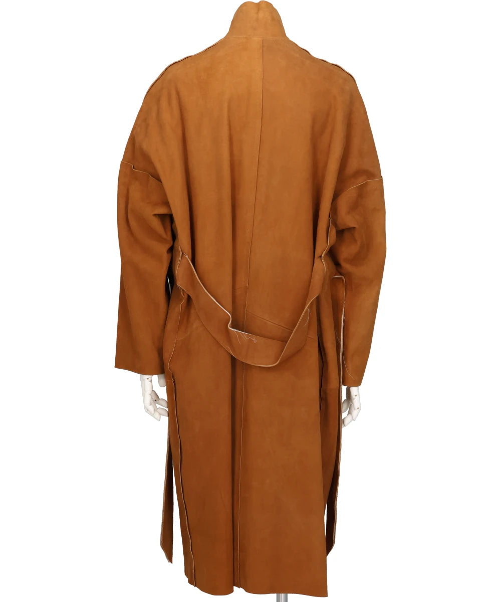 CLASSIC LEATHER GOWN COAT