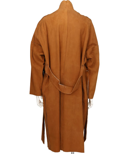 CLASSIC LEATHER GOWN COAT