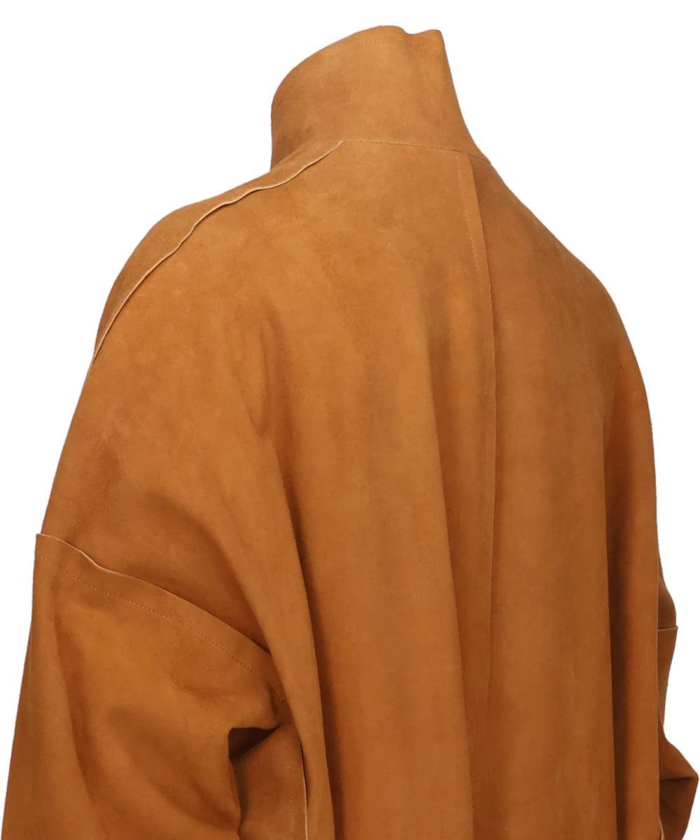 CLASSIC LEATHER GOWN COAT