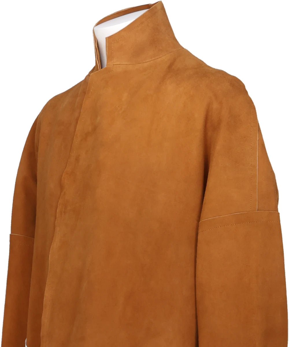 CLASSIC LEATHER GOWN COAT