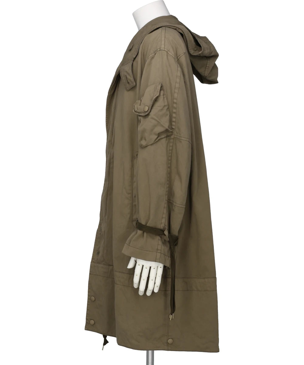 GARMENT DYED HOODIE COAT