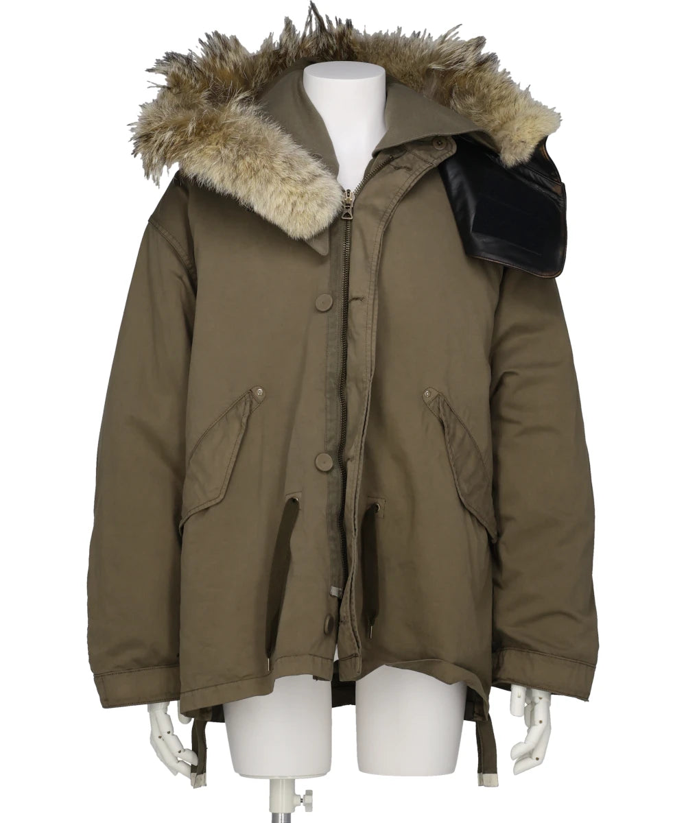 GARMENT DYED SHORT MODS WITH FUR LINER