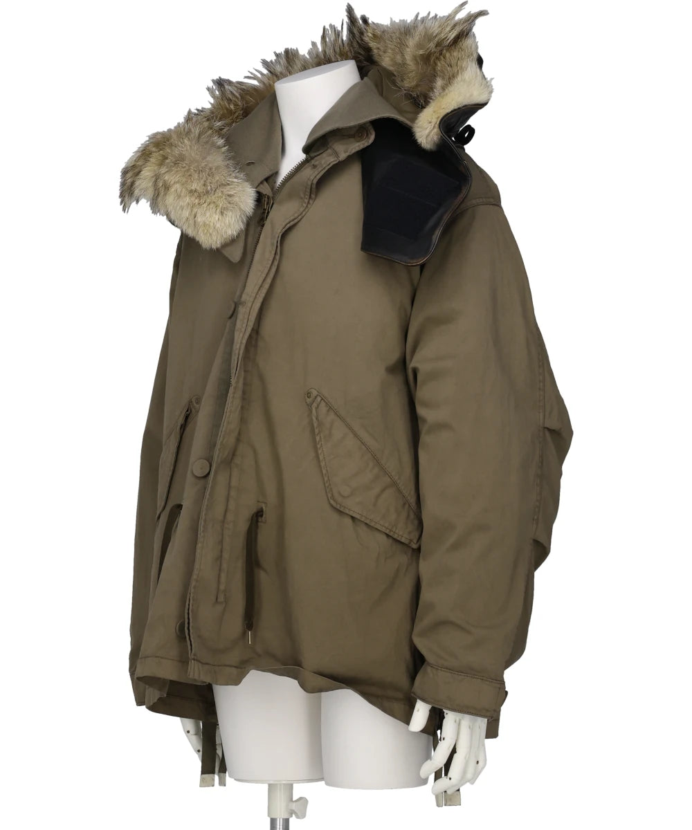 GARMENT DYED SHORT MODS WITH FUR LINER