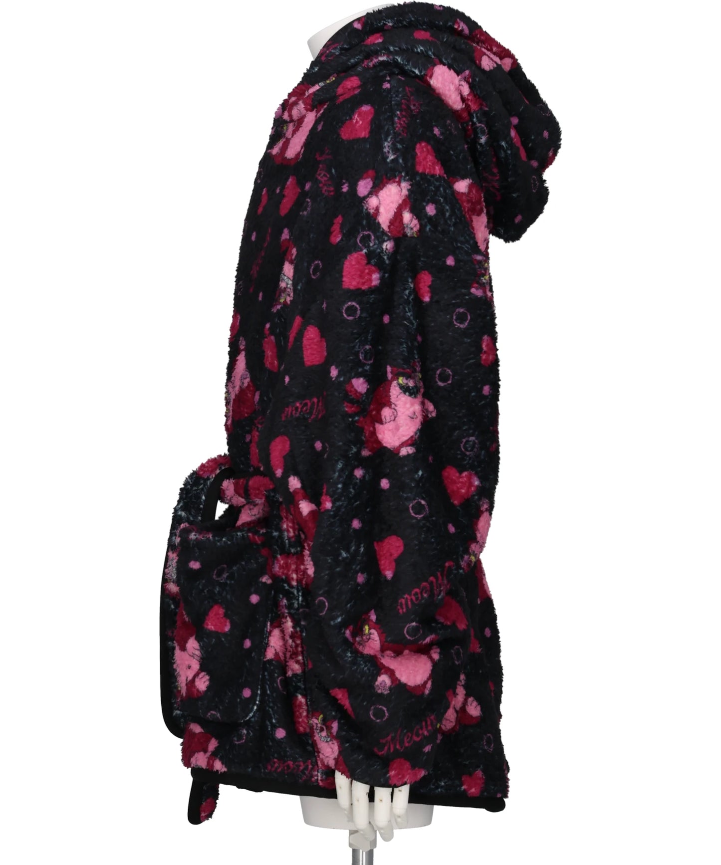 CARTOON PRINT BLANKET COAT