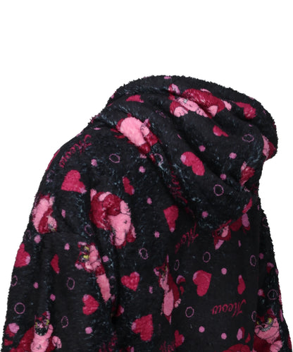 CARTOON PRINT BLANKET COAT