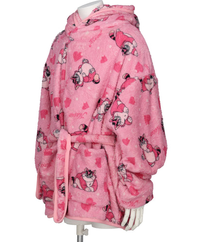 CARTOON PRINT BLANKET COAT