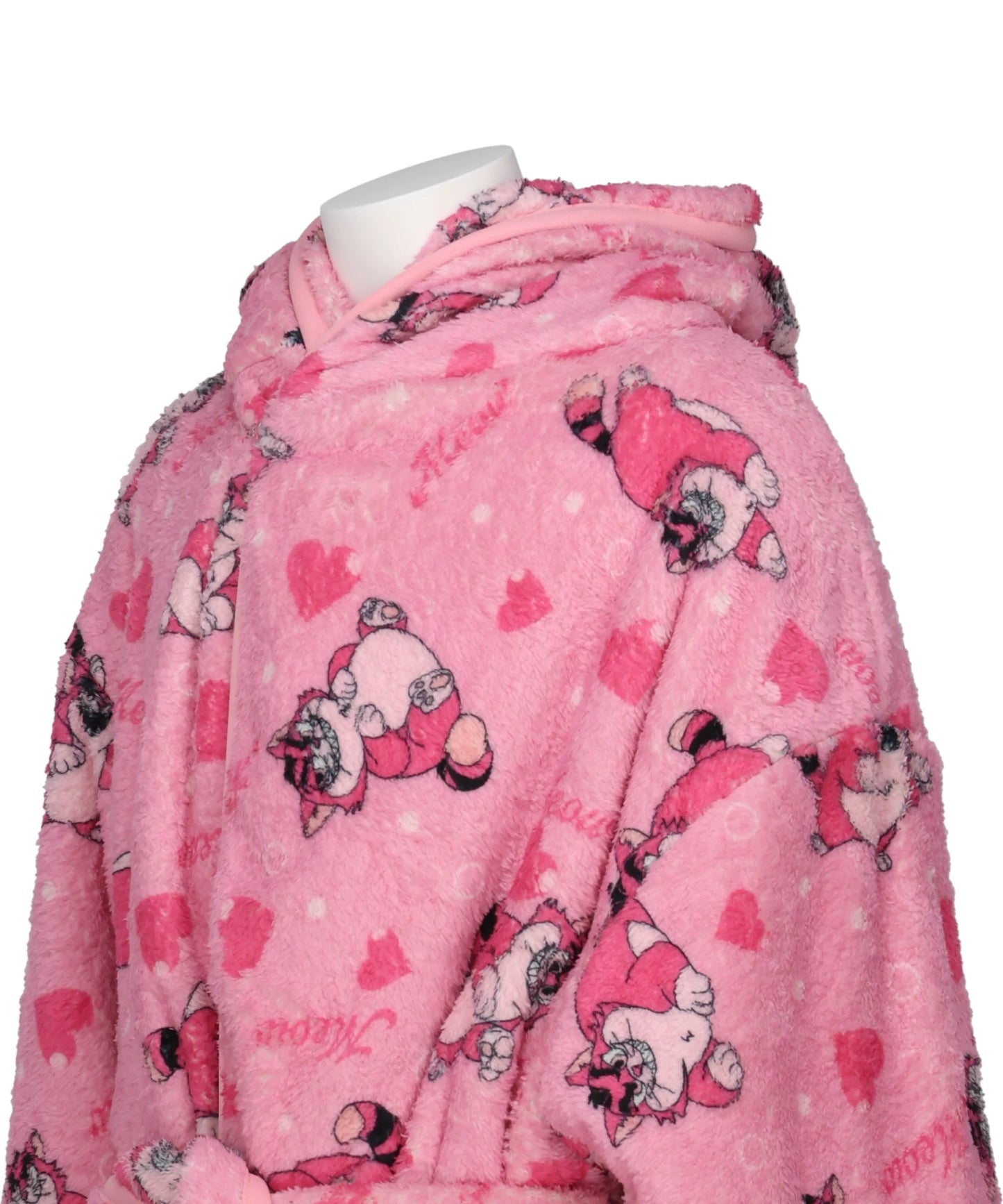 CARTOON PRINT BLANKET COAT