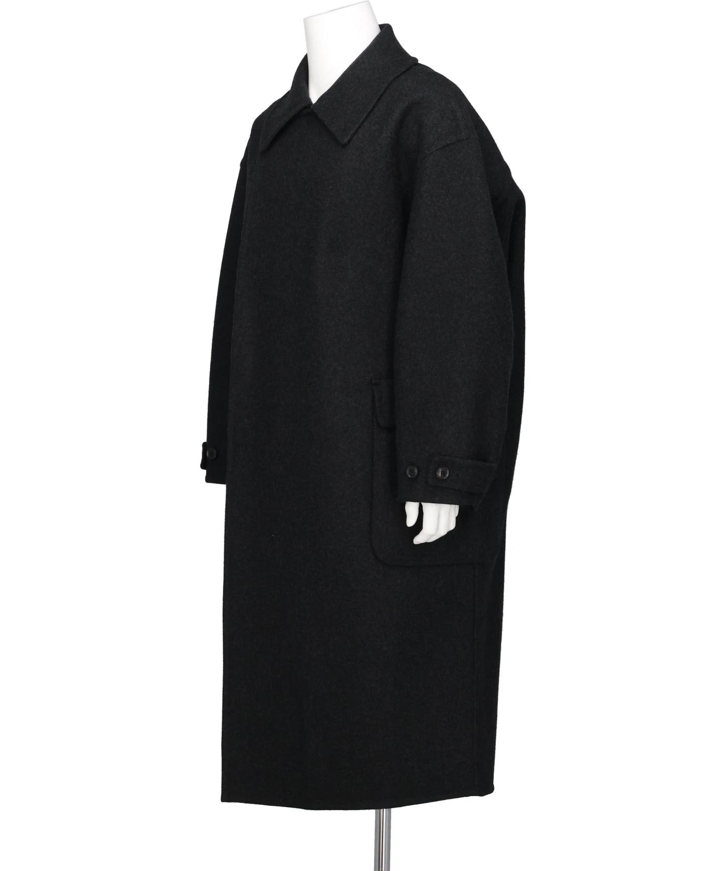 WOOL CASHMERE DOUBLE BREASTED REVER COAT