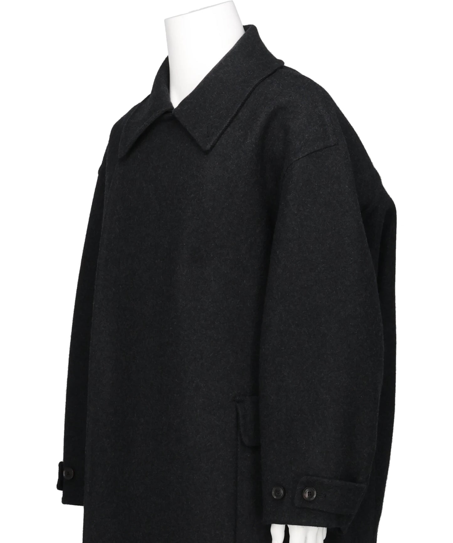 WOOL CASHMERE DOUBLE BREASTED REVER COAT