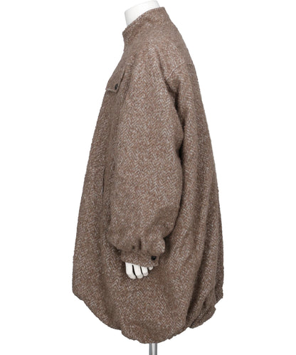 HERRINGBONE BALLOON COAT